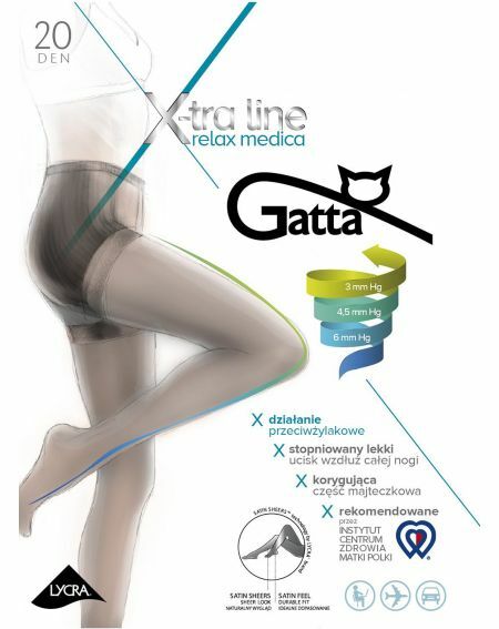Rajstopy Gatta Body Relax Medica 20 den 5-XL