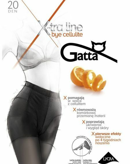 Gatta tights 20 Denier Body Shaper Slimming Effect Tummy - Large