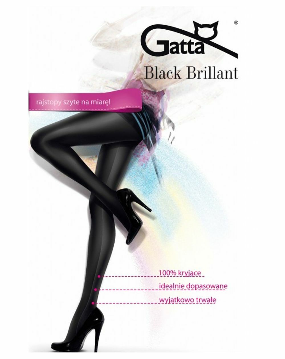 Gatta Tights Black Brillant 2-5