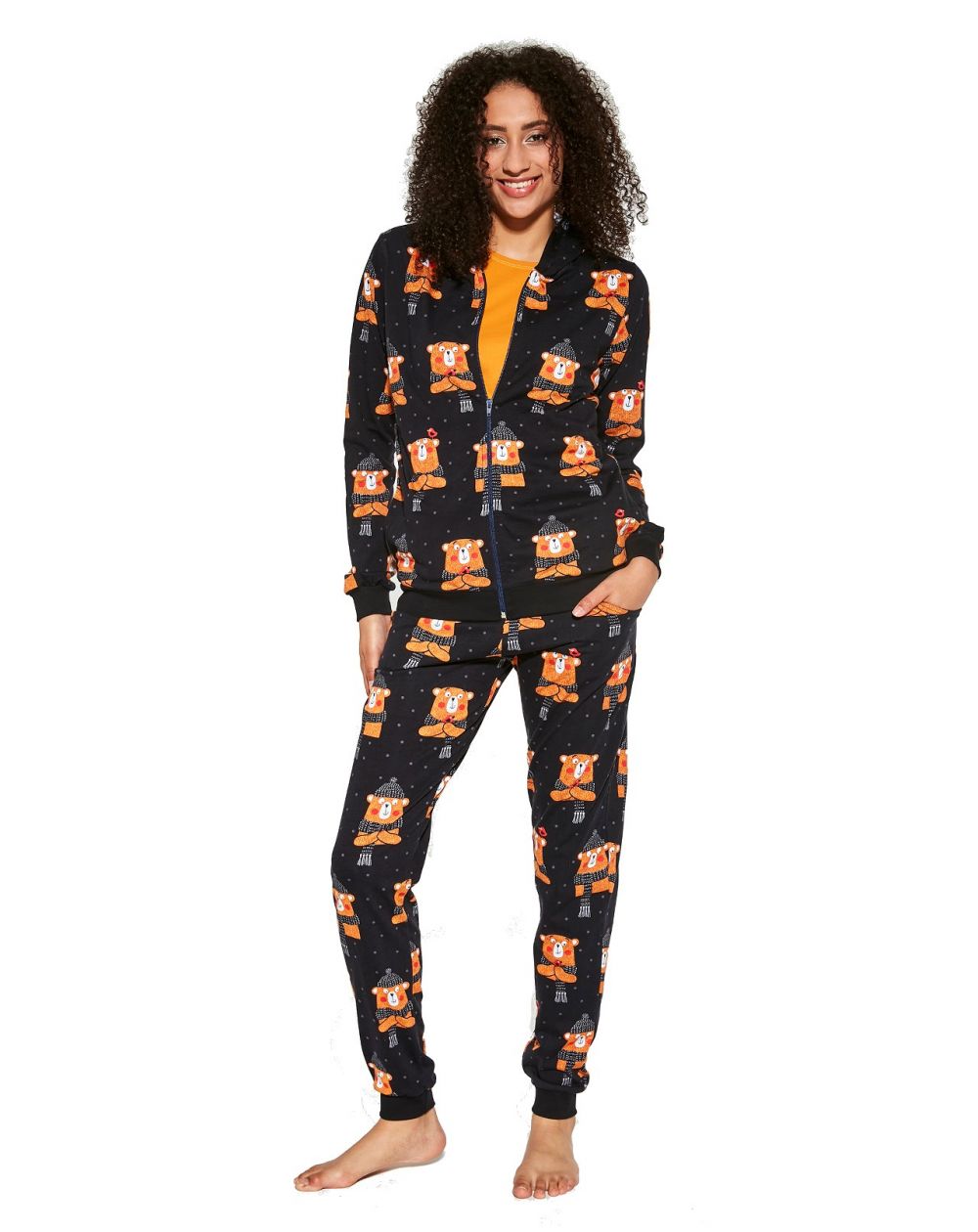 Cornette 465/292 Bear 2 length / r three-piece pajamas for women