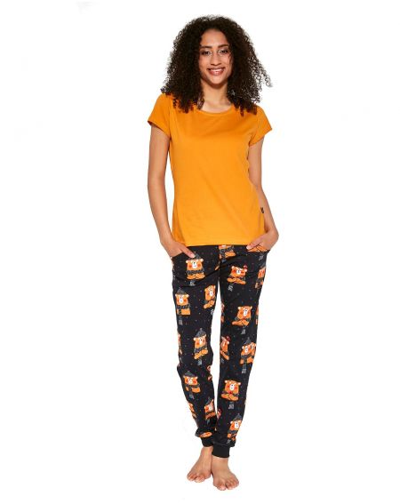 Cornette 465/292 Bear 2 length / r three-piece pajamas for women