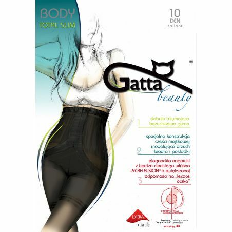 Rajstopy Gatta Body Total Slim Fusion 10 den 2-5