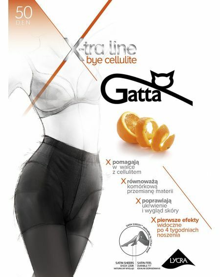 Gatta Bye Cellulite Tights 50 denier 5-XL