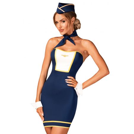 Komplet Obsessive Stewardess Uniform XS-L