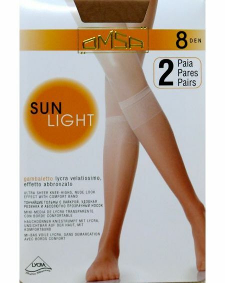 Omsa knee socks | Sun Light 8 den A`2
