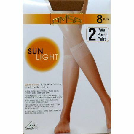 Omsa knee socks | Sun Light 8 den A`2