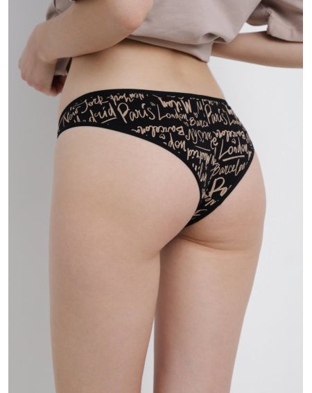 CONTE Poetic LBR 1532 Panties «brasiliana» made of cotton with curly braid