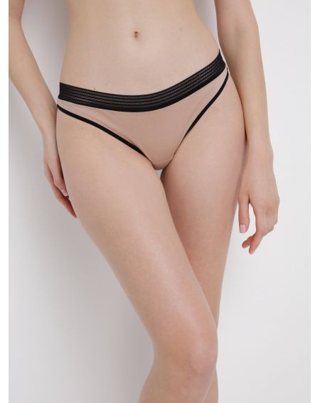 CONTE Poetic LBR 1535 Panties «brasiliana» made of cotton with openwork braid