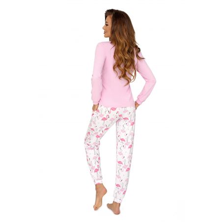Donna Flamingo różowa - piżama bawełniana