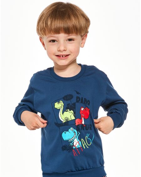 Piżama Cornette Kids Boy 593/142 Dino dł/r 86-128