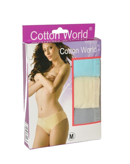 Cotton World A'3 S-3XL briefs