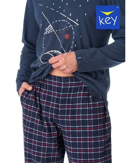 Piżama Key MNS 616 B23 dł/r M-2XL