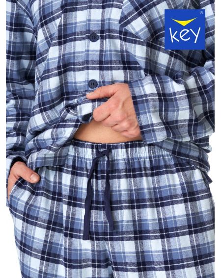 Piżama Key MNS 426 B23 dł/r 3XL-4XL rozpinana