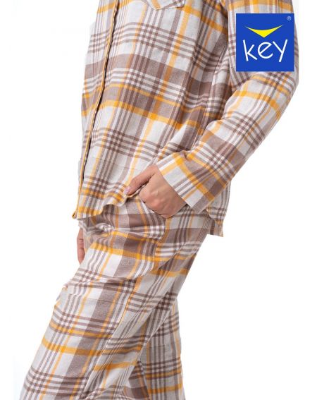 Piżama Key LNS 448 B23 2XL-4XL rozpinana