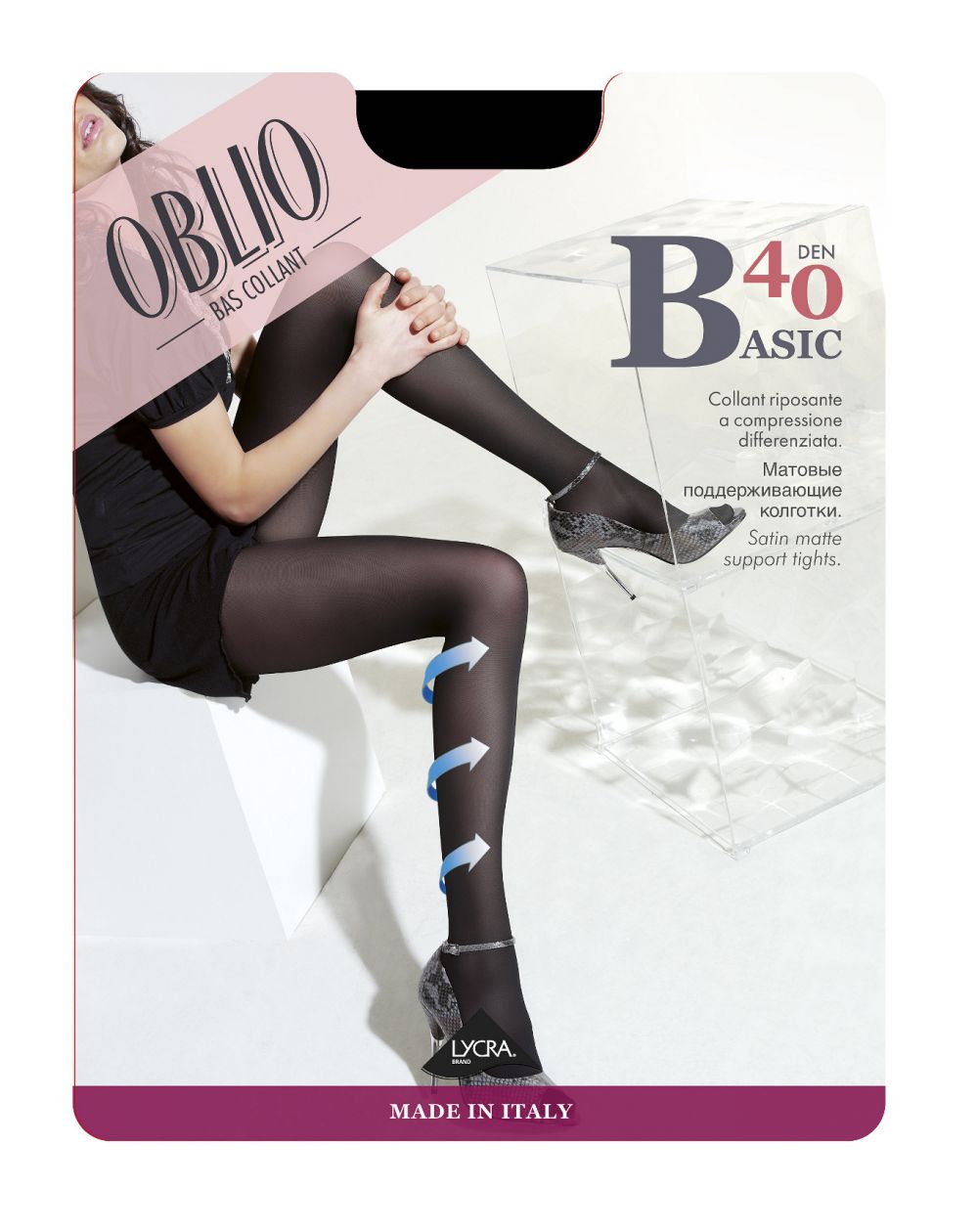Oblio Basic tights 40 denier 2-4
