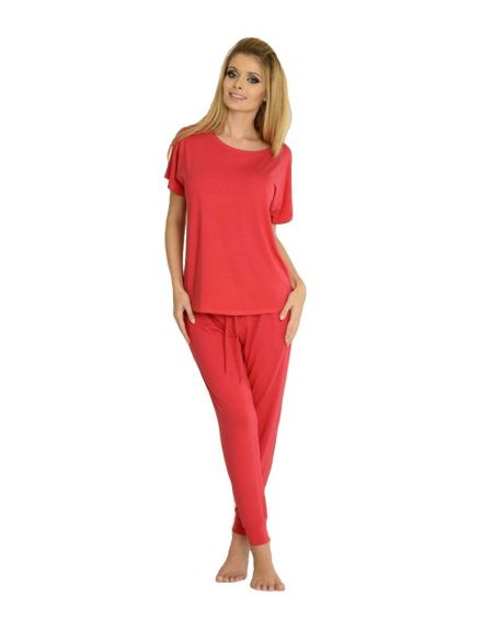 Pyjama De Lafense 524 Paula kr/r S-2XL